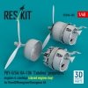 RESKIT RSU48-0483 PBY-5/5A/ OA-10A Catalina propellers, engines & cowlings (closed engines bay) for Revell/Monogram/Hasegawa kit (3D Printed) 1/48